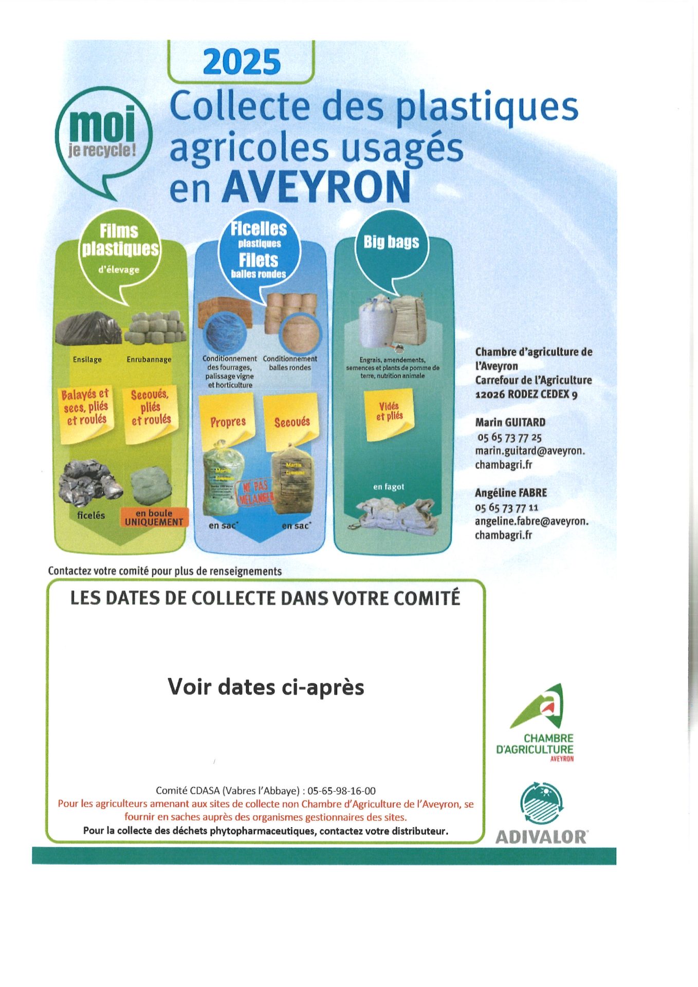 Lire la suite à propos de l’article ‼️COLLECTE DES PLASTIQUES AGRICOLES USAGÉES EN AVEYRON‼️