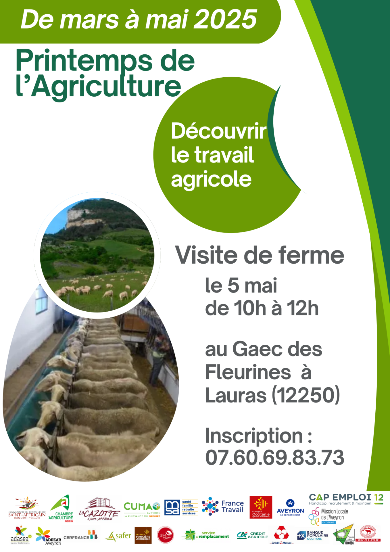 Lire la suite à propos de l’article Printemps de l’Agriculture- Visite de ferme – lundi 5 mai