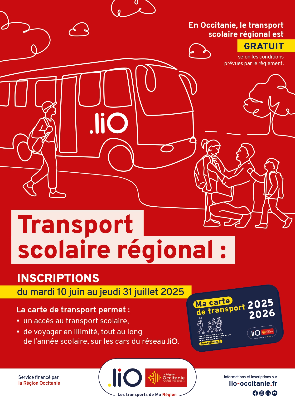 Lire la suite à propos de l’article INSCRIPTIONS TRANSPORTS SCOLAIRES