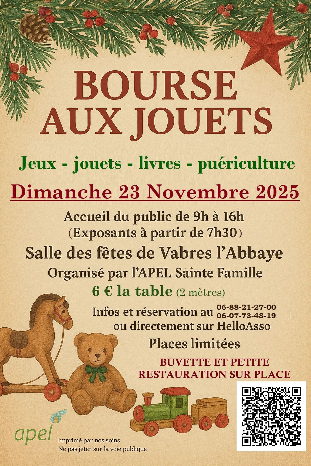 Lire la suite à propos de l’article BOURSE AUX JOUETS